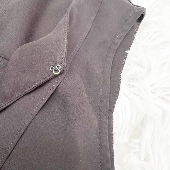 Anthropologie Top Size 4 Womens Maeve Black Sleeveless Button Front Sheer - Picture 8 of 10